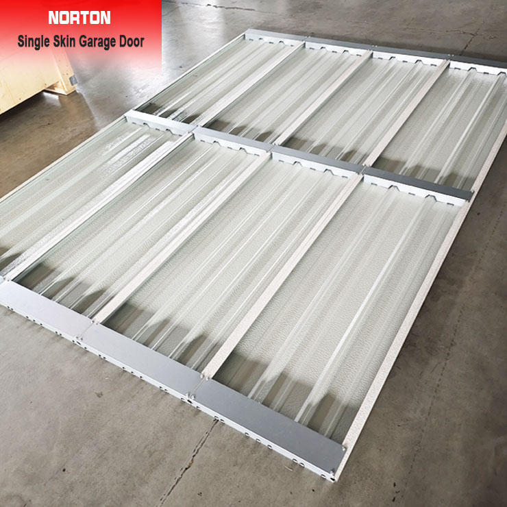 40mm Pintu Garasi Sectional Kulit Tunggal