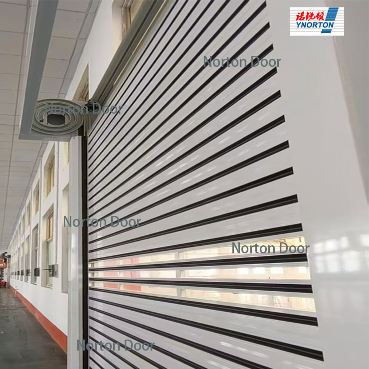 Pintu rol kecepatan tinggi aluminium spiral