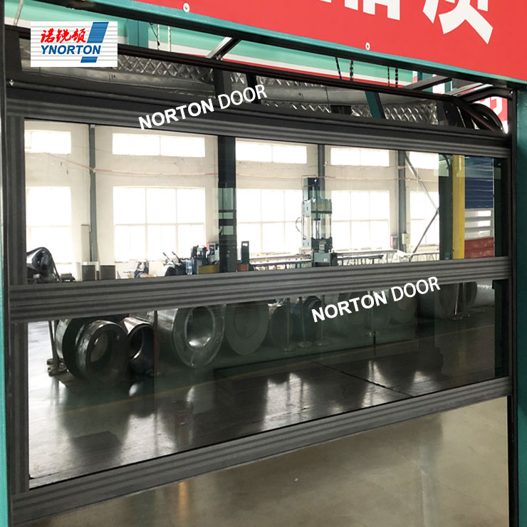 pintu garasi sectional kaca