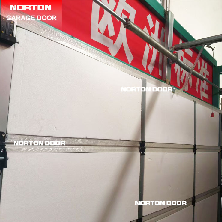 Panel pintu garasi baja kulit tunggal